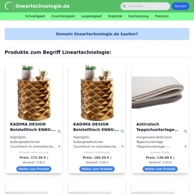 Screenshot lineartechnologie.de