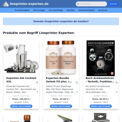 Screenshot lineprinter-experten.de