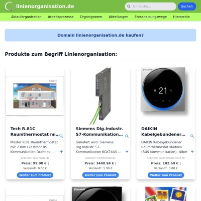 Screenshot linienorganisation.de