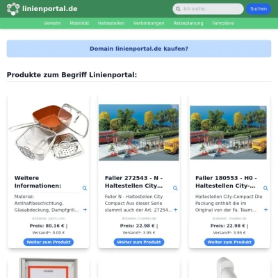 Screenshot linienportal.de