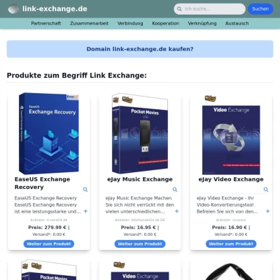 Screenshot link-exchange.de