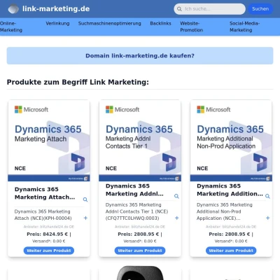 Screenshot link-marketing.de