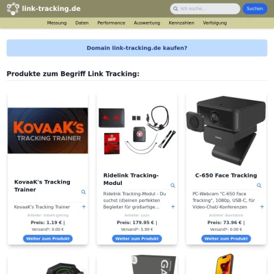 Screenshot link-tracking.de