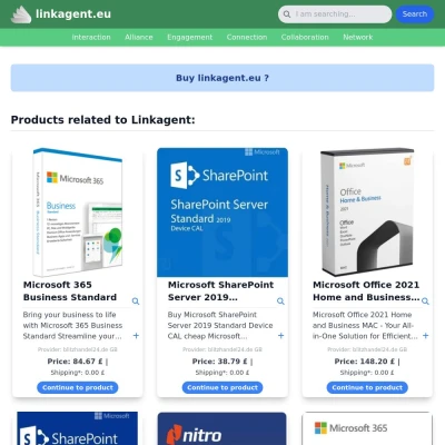 Screenshot linkagent.eu