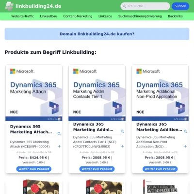 Screenshot linkbuilding24.de