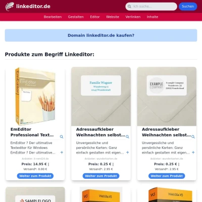 Screenshot linkeditor.de