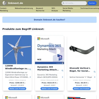 Screenshot linknext.de