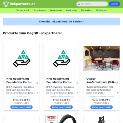 Screenshot linkpartners.de