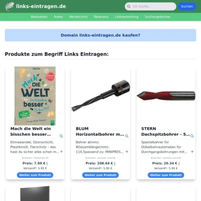 Screenshot links-eintragen.de