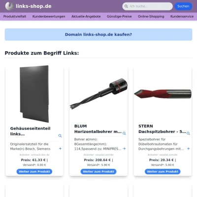 Screenshot links-shop.de