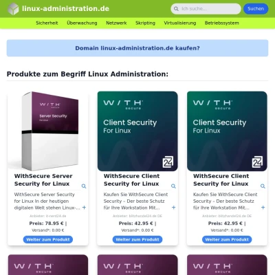 Screenshot linux-administration.de