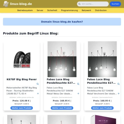 Screenshot linux-blog.de