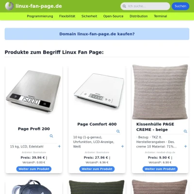 Screenshot linux-fan-page.de