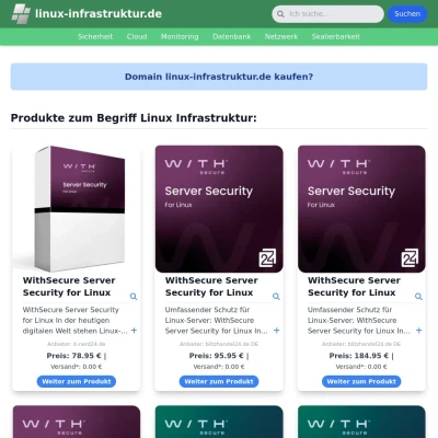 Screenshot linux-infrastruktur.de