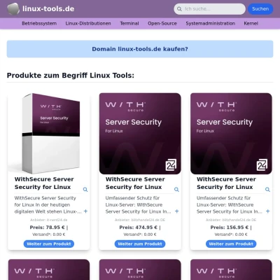Screenshot linux-tools.de