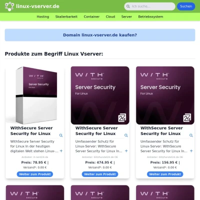 Screenshot linux-vserver.de