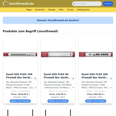 Screenshot linuxfirewall.de