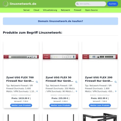 Screenshot linuxnetwork.de