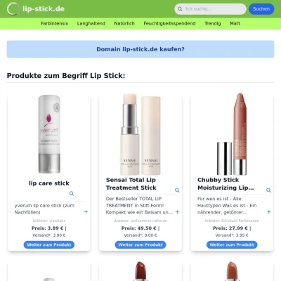 Screenshot lip-stick.de