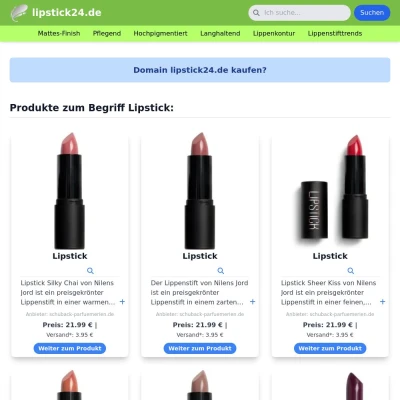 Screenshot lipstick24.de