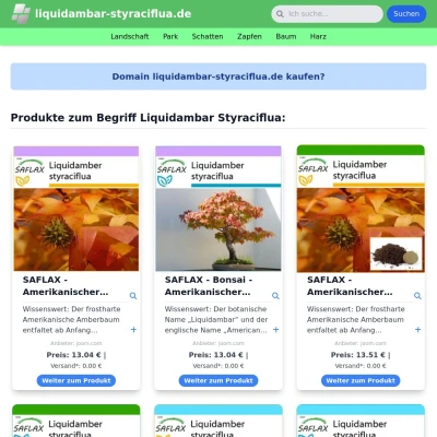 Screenshot liquidambar-styraciflua.de