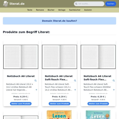 Screenshot literat.de