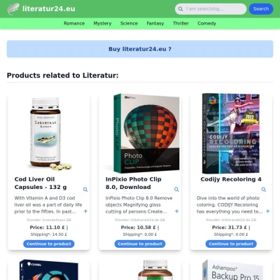 Screenshot literatur24.eu