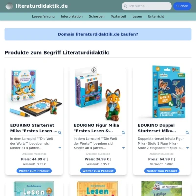 Screenshot literaturdidaktik.de