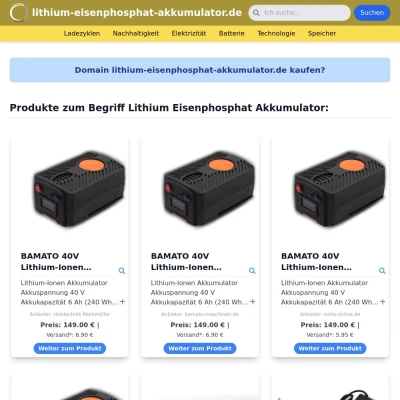 Screenshot lithium-eisenphosphat-akkumulator.de