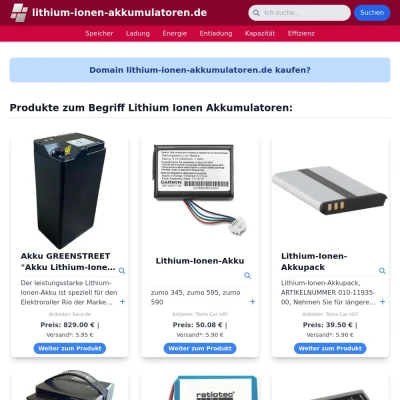 Screenshot lithium-ionen-akkumulatoren.de