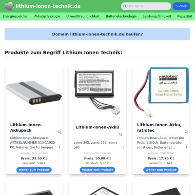 Screenshot lithium-ionen-technik.de