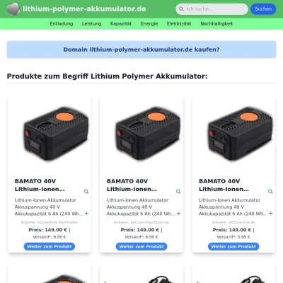Screenshot lithium-polymer-akkumulator.de