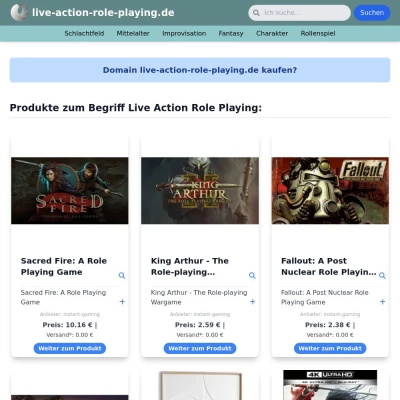 Screenshot live-action-role-playing.de