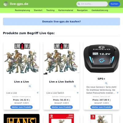 Screenshot live-gps.de