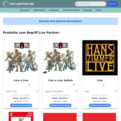 Screenshot live-partner.de