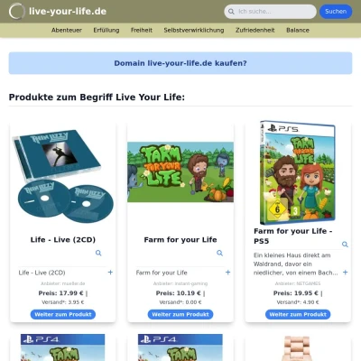 Screenshot live-your-life.de