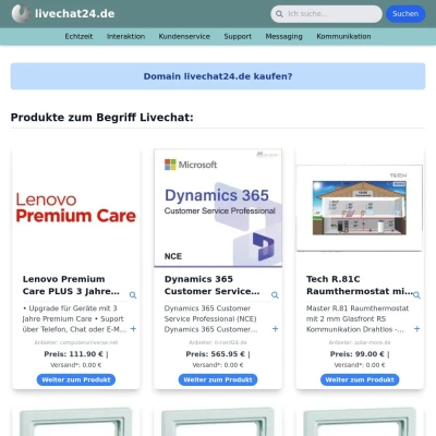 Screenshot livechat24.de