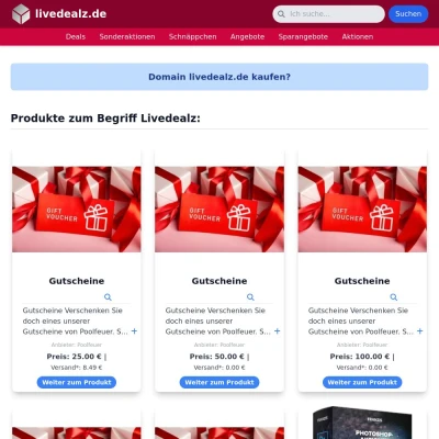 Screenshot livedealz.de