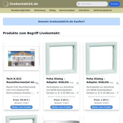 Screenshot livekontakt24.de