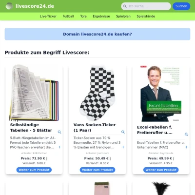 Screenshot livescore24.de