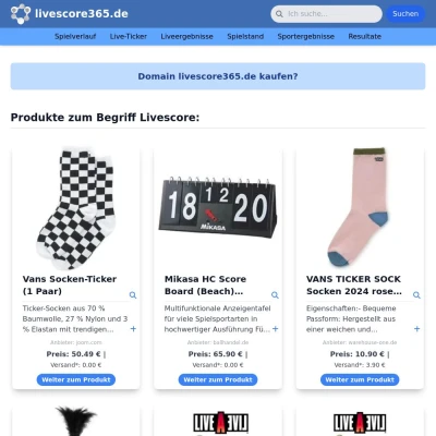 Screenshot livescore365.de