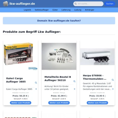 Screenshot lkw-auflieger.de