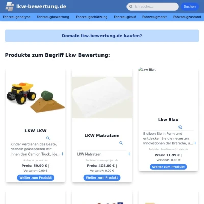 Screenshot lkw-bewertung.de