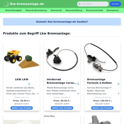 Screenshot lkw-bremsanlage.de