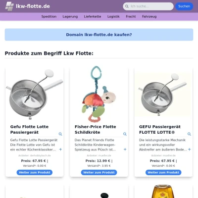 Screenshot lkw-flotte.de