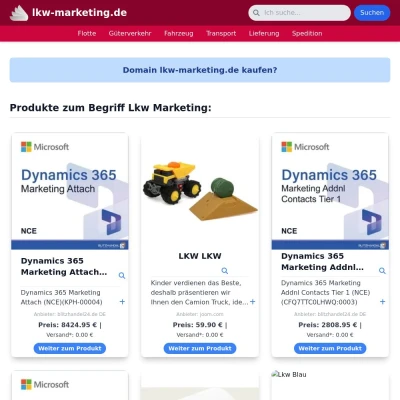 Screenshot lkw-marketing.de