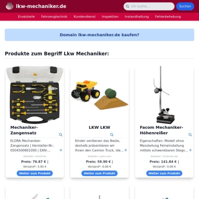 Screenshot lkw-mechaniker.de