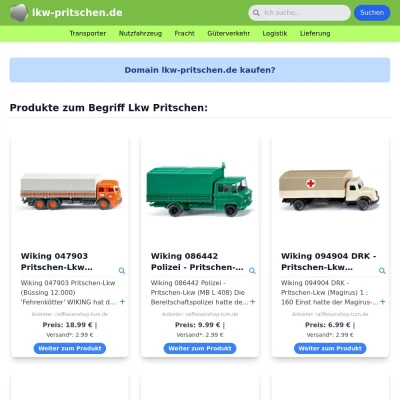Screenshot lkw-pritschen.de