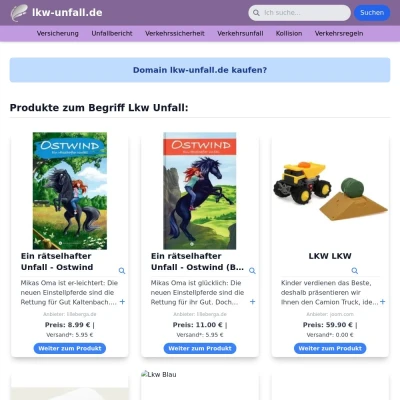 Screenshot lkw-unfall.de