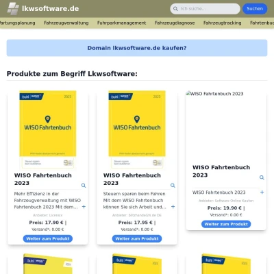 Screenshot lkwsoftware.de